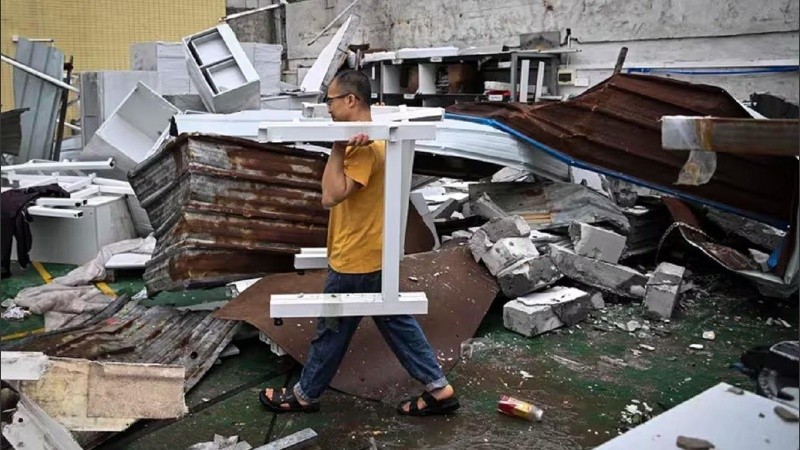 El tornado alcanzó nivel tres de intensidad.