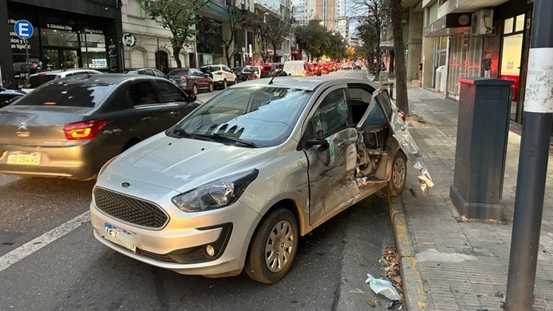 Así quedó el automóvil siniestrado.