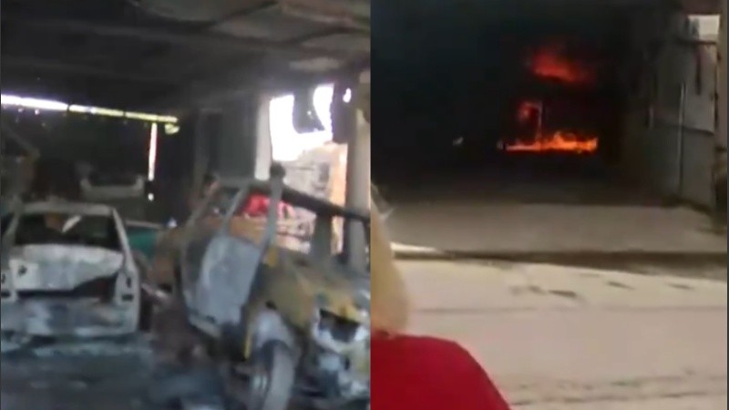 Imágenes del incendio en Empalme Graneros.