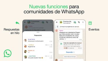 Así se ve la interfaz de la nueva herramienta para organización de eventos en WhatsApp.