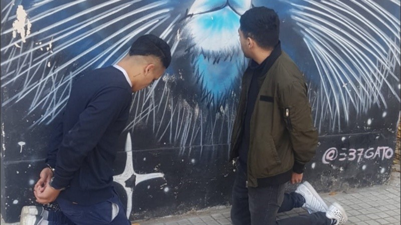 La aprehensión tuvo lugar en el macrocentro.