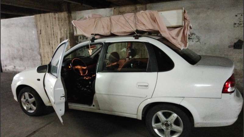 El auto robado.