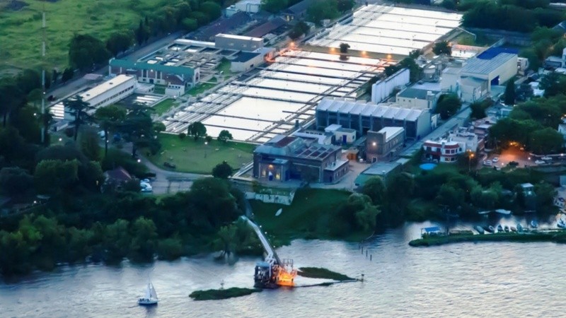 La planta potabilizadora de Rosario.