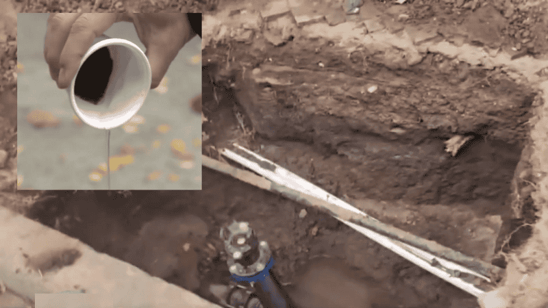 Agua con arena, un problema que se coló en las casas de varias familias de Echesortu.