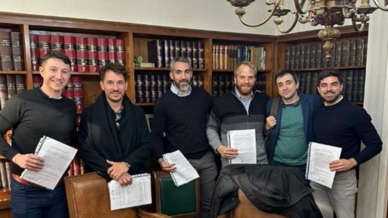 Franco Ziraldo Tumini; Walter Ramirez; Juan Manuel Villalba; Marco Bartolini; Martin Juaristi y Federico Muñoz