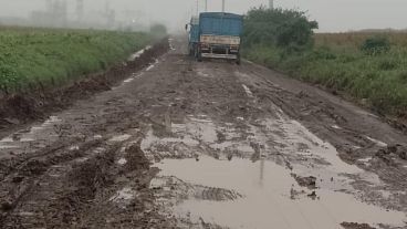 Así están los caminos de acceso al puerto en el Gran Rosario.