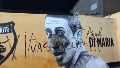 Pintadas contra Ángel Di María en un mural tras la eliminación de Central: “¿Todavía vas a volver?”