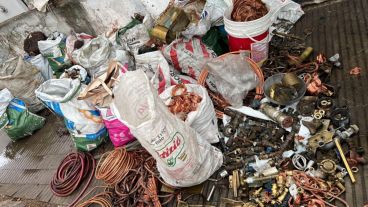 Uno de los predios allanados.