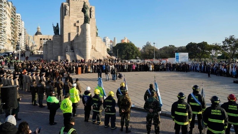 El último Día de la Bandera, sin el entonces presidente Alberto Fernández.