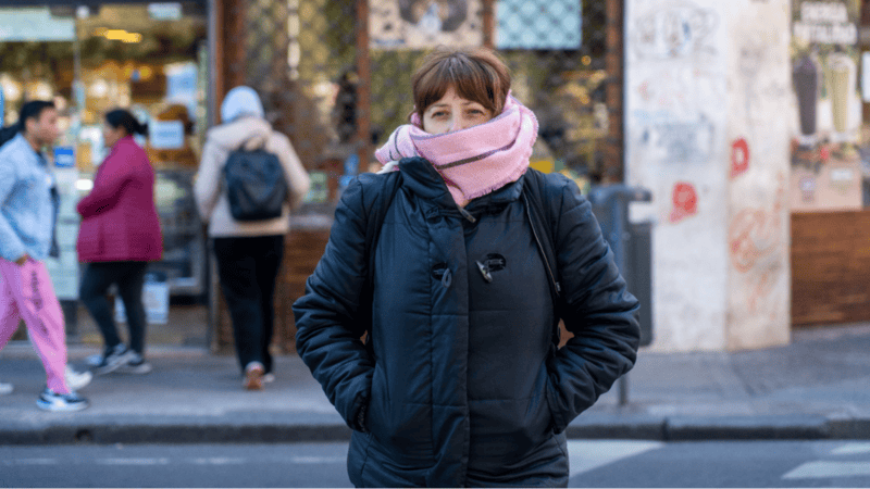 El frío se viene con todo a Rosario.