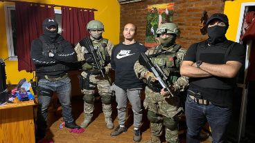 Laferrara estaba con familiares y amigos en una casa de Andino.