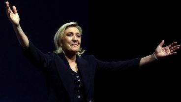 Marine Le Pen, la líder de la ultraderecha de Francia, gran ganadora de la elección.