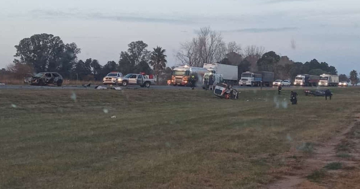 Choque fatal en la ruta 14: tres muertos y una mujer herida, trasladada ...