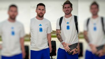 Lionel Messi y Rodrigo de Paul.