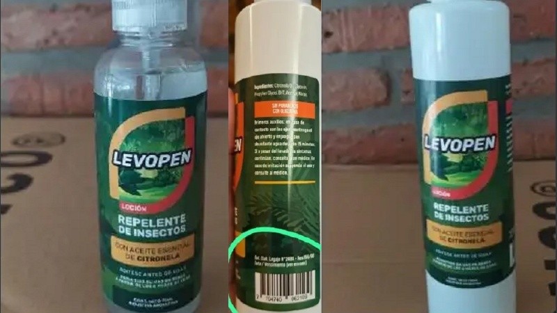 El repelente tenía irregularidades en su etquetado y fue prohibida su venta comercial.