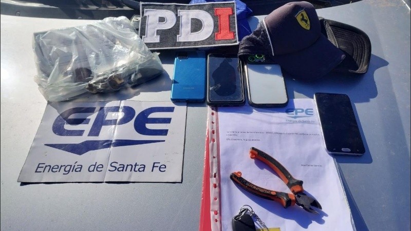 Material probatorio incautado el pasado 2 de mayo.