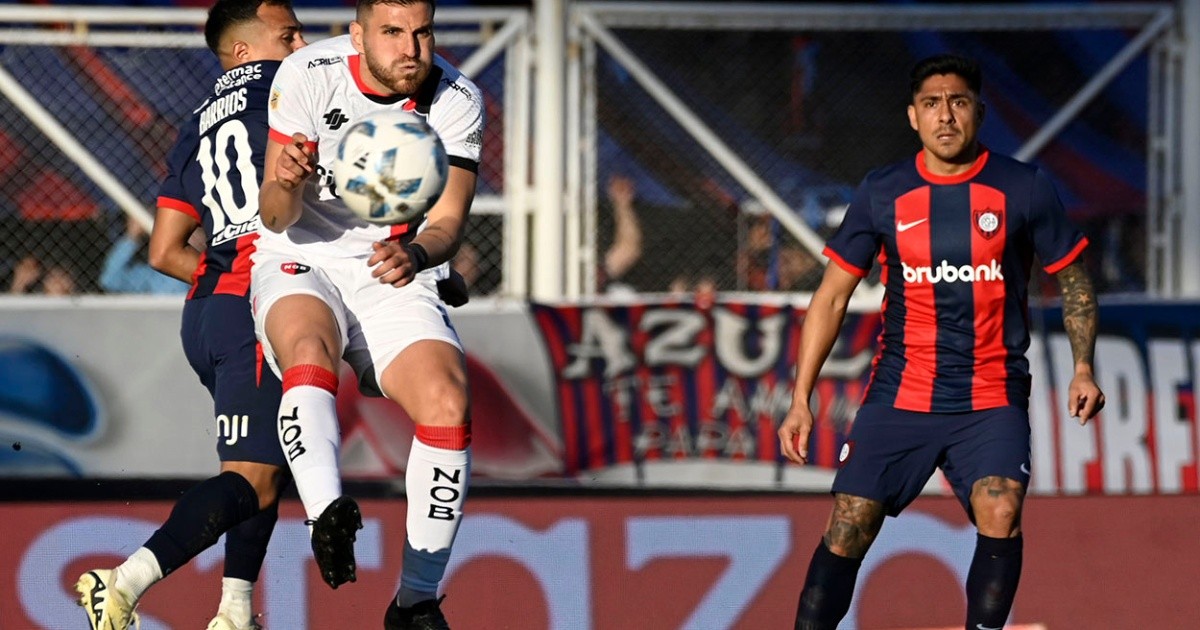 Newell’s se metió demasiado atrás y San Lorenzo se lo empató en un ...