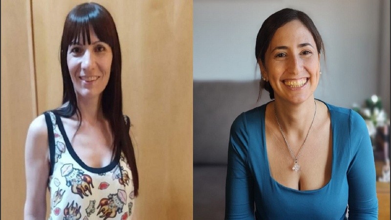 Altamirano (izquierda) es la abogada de Marcela (derecha), con quien cursó una especialidad en Derecho.