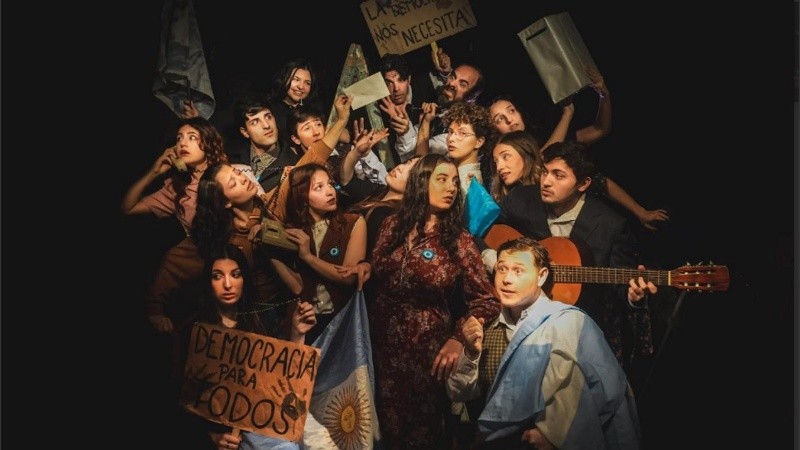 El elenco de la obra  