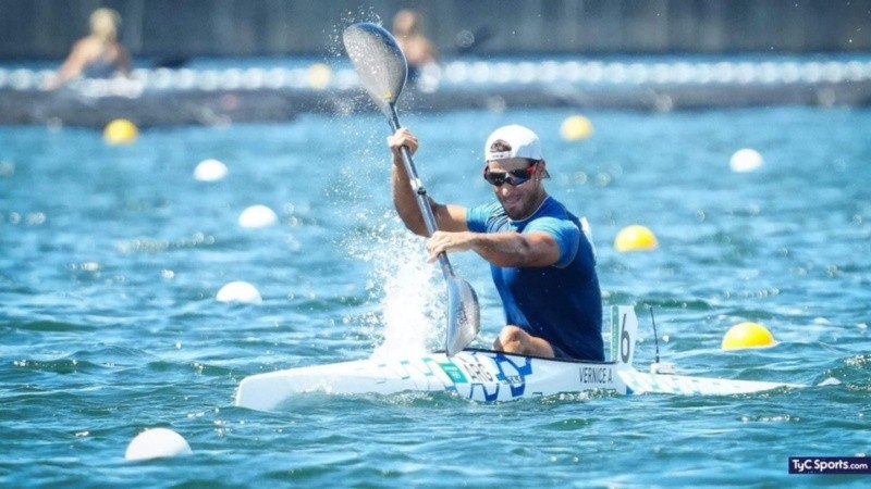 Agustín Vernice tiene aspiraciones en canotaje