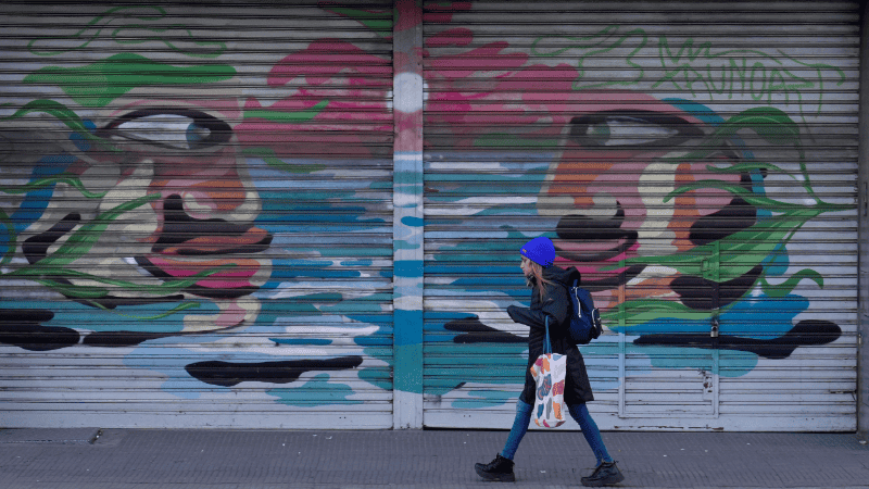 Mucha ropa de abrigo para encarar la jornada.