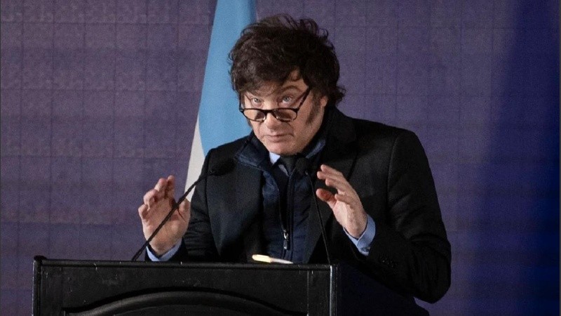 Milei encabezó un acto con las Fuerzas Armadas.