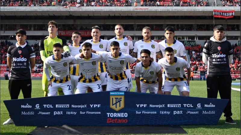 Los titulares de Central que salieron a jugar contra Independiente en Avellaneda.