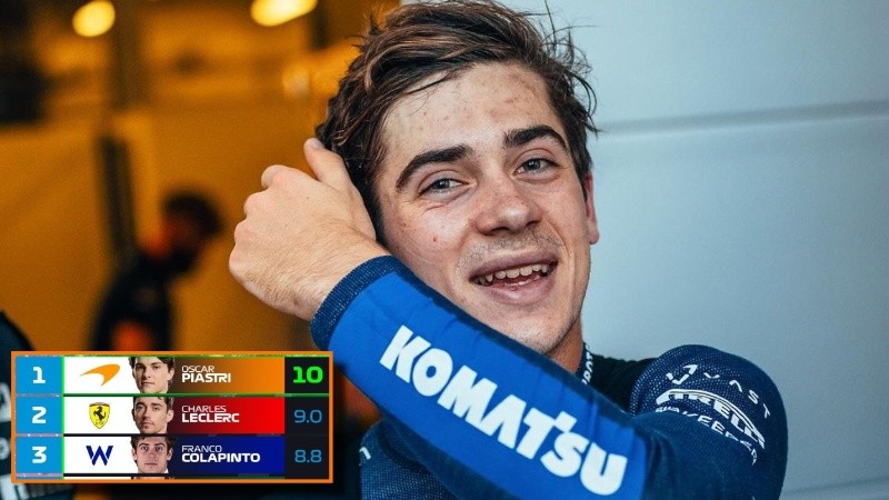 Oscar Piastri fue el mejor con 10 puntos.