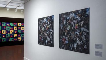 Imagen de la muestra "Puzzolo: volver a los 17 y otras obras", en el Museo Castagnino.