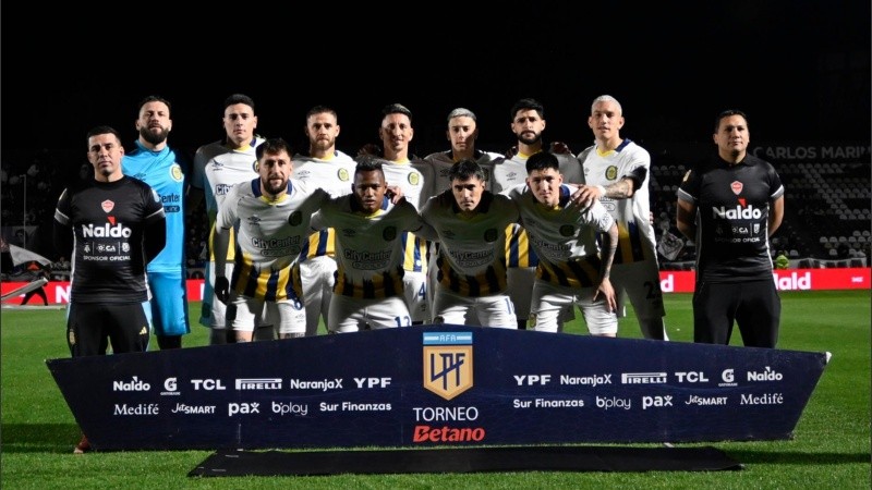 Los once titulares de Central ante Platense.