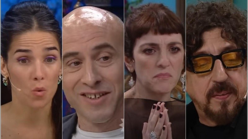 La mesa de Juana Viale el último domingo.