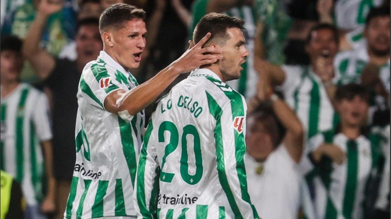 Lo Celso volvió a convertir para el equipo andaluz.