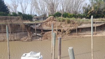 No se registraron víctimas en el derrumbe.