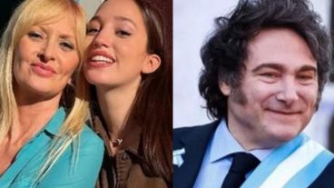 El presidente asistió a un asado familiar y los seguidores lo esperaron a la salida