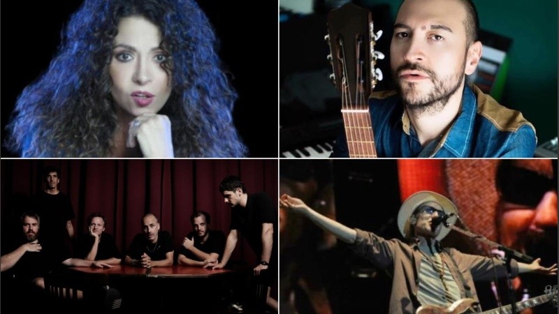 Patricia Sosa, leo garcía, Degradé y Skay y Los Fakires.