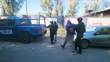 La detención del imputado en barrio Triángulo.