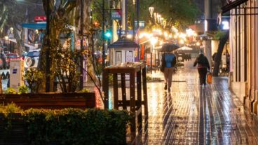 La provincia de Mendoza, una de las que recibió más lluvias de las previstas.