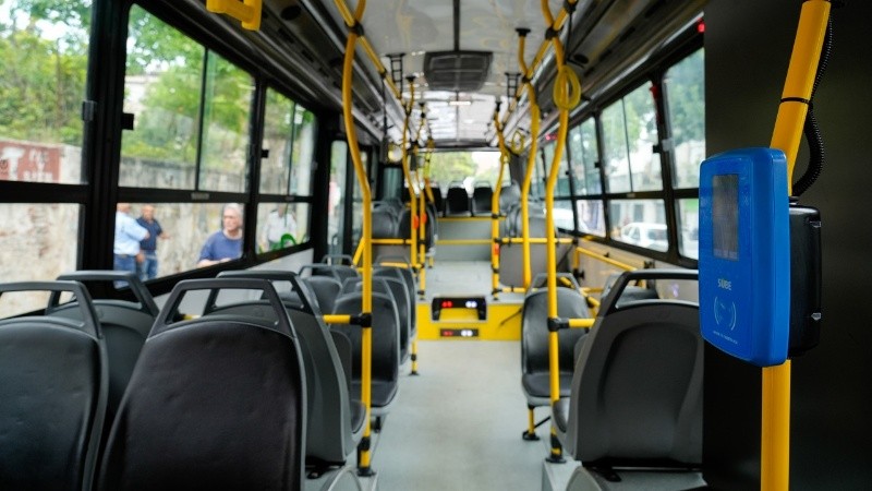 Inauguración linea K sube transporte colectivo