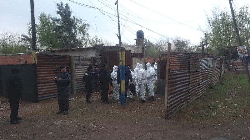 La escena del crimen de Luciano González, que por un buen tiempo permaneció como NN.