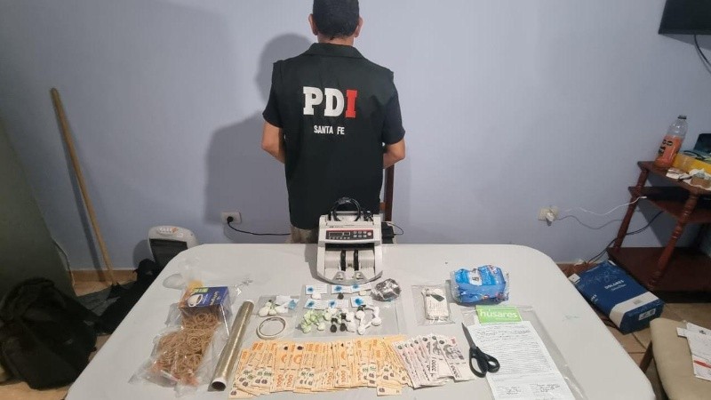Parte de lo incautado en el operativo de PDI.