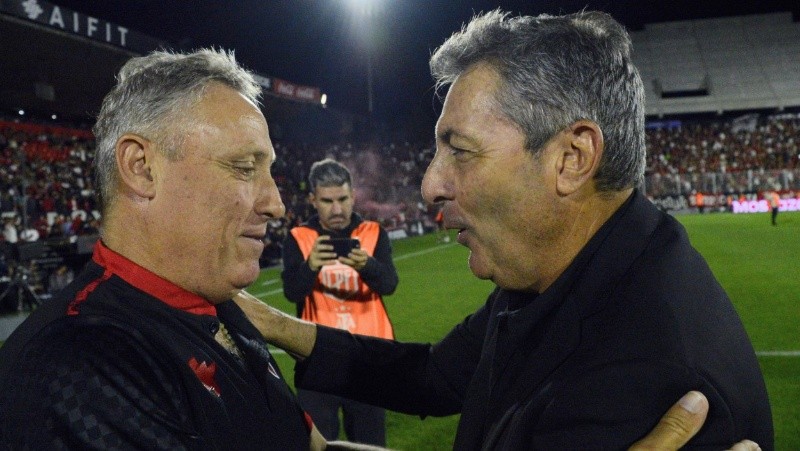 Kudelka en una de sus visitas al Coloso con Huracán. (Fotobaires)