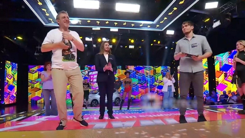 El participante Sergio y su particular remera.