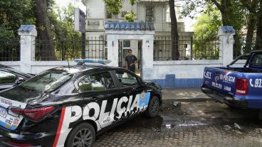 El frente de la comisaría 9na este martes por la mañana.