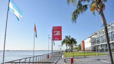 La zona desde donde salen las lanchas hacia el banquito San Andrés.