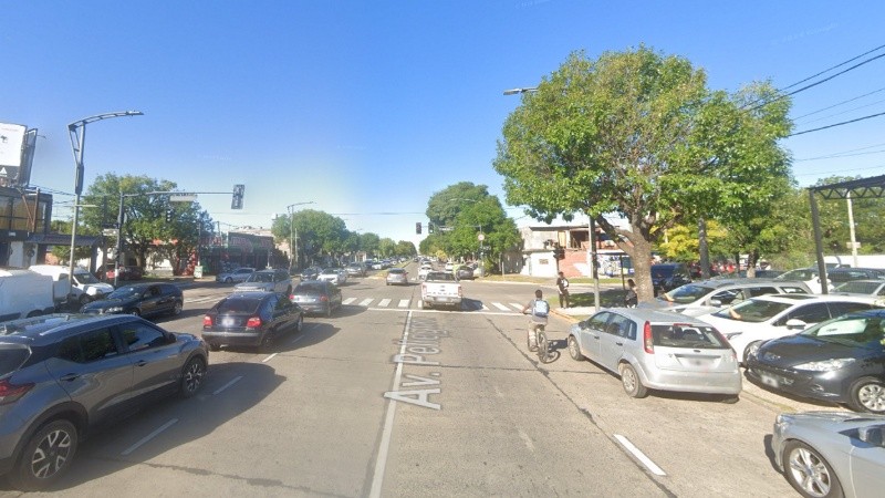 Pellegrini y Garzón, donde fue atacada la víctima.