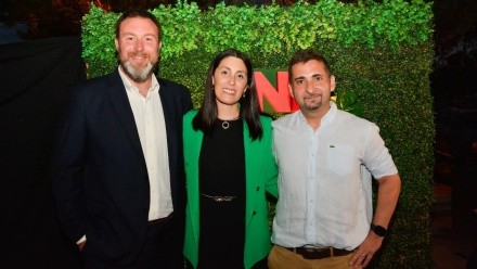 Eugenio Picazo, Lorena Bernardi y Andrés Pederiva de BNI Rosario