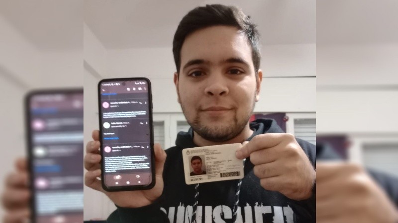 La foto del joven de 22 años buscado.