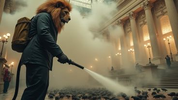 Militantes del oficialismo de Javier Milei promueven la idea de "fumigar el Congreso".