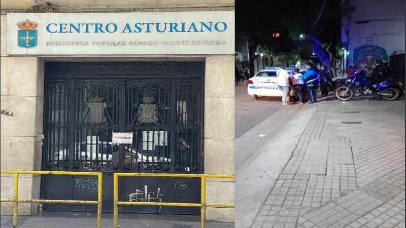 El cartel municipal en el ingreso, y el momento en que se realizaban los controles.