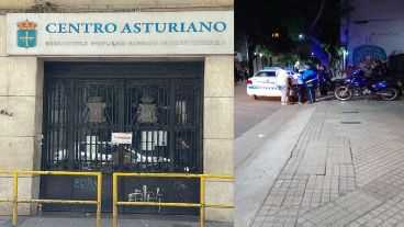 El cartel municipal en el ingreso, y el momento en que se realizaban los controles.